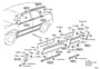 Diagram SIDE MOULDING for your 1991 TOYOTA 4RUNNER TRUCK, STANDARD 3000CC EFI, MANUAL , 5-SPEED