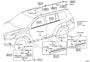 Diagram SIDE MOULDING for your 2018 TOYOTA PRIUS