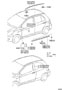 Diagram SIDE MOULDING for your 2008 TOYOTA TACOMA