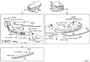 Diagram MUDGUARD & SPOILER for your 2006 TOYOTA AVALON XL