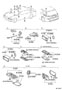 Diagram INTERIOR LAMP for your 2003 TOYOTA COROLLA SEDAN, CE 1800CC 16-VALVE DOHC EFI, AUTOMATIC  4-SPEED