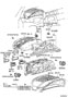 Image of Socket SUB - Assembly, MET. Socket, Bulb. image for your 1994 TOYOTA CAMRY
