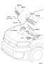Diagram WINDSHIELD WIPER for your 2005 TOYOTA CAMRY LE 3000CC 24-VALVE DOHC EFI, AUTOMATIC  5-SPEED