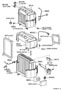 Diagram HEATING & AIR CONDITIONING - COOLER UNIT for your 2014 TOYOTA SIENNA