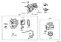 Diagram HEATING & AIR CONDITIONING - COOLER UNIT for your 2018 TOYOTA AVALON