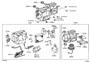 Diagram HEATING & AIR CONDITIONING - COOLER UNIT for your 2006 TOYOTA PRIUS