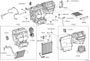 Diagram HEATING & AIR CONDITIONING - COOLER UNIT for your 2010 TOYOTA FJ CRUISER 4000CC 24-VALVE DOHC EFI, AUTOMATIC