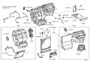 Diagram HEATING & AIR CONDITIONING - COOLER UNIT for your 2006 TOYOTA MATRIX