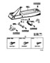 Diagram CONSOLE BOX & BRACKET for your 1976 TOYOTA LAND CRUISER SOFTTOP  4200CC, MANUAL, 4-SPEED