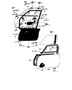 FRONT DOOR PANEL & GLASS Diagram