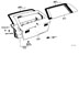 Diagram BACK DOOR PANEL & GLASS for your 1976 TOYOTA COROLLA WAGON, 4-DOOR, DELUXE 1600CC, MANUAL , 5-SPEED