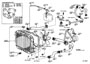 Diagram RADIATOR & WATER OUTLET for your TOYOTA