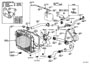 Diagram RADIATOR & WATER OUTLET for your TOYOTA