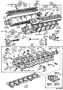 Diagram CYLINDER HEAD for your 1988 TOYOTA 4RUNNER VAN, SR-5 (WITH TURBO) 2400CC, AUTOMATIC  4-SPEED