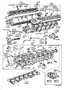 Diagram CYLINDER HEAD for your 1988 TOYOTA 4RUNNER VAN, SR-5 (WITH TURBO) 2400CC, AUTOMATIC  4-SPEED