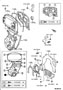 Diagram TIMING GEAR COVER & REAR END PLATE for your TOYOTA