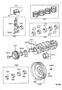 Diagram CRANKSHAFT & PISTON for your TOYOTA