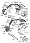 Diagram INSIDE TRIM BOARD & DOOR OPENING TRIM MOULDING for your 2009 TOYOTA AVALON LIMITED