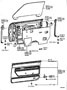 Diagram FRONT DOOR PANEL & GLASS for your 2015 TOYOTA AVALON XLE Premium Sedan