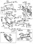 Diagram FRONT FENDER APRON & DASH PANEL for your TOYOTA LAND CRUISER