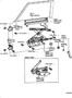 Diagram FRONT DOOR WINDOW REGULATOR & HINGE for your 2015 TOYOTA Prius V