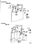 Diagram FRONT DOOR LOCK & HANDLE for your TOYOTA