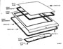 Diagram BACK DOOR PANEL & GLASS for your 1988 TOYOTA PICKUP