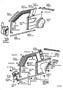 Diagram INSIDE TRIM BOARD & DOOR OPENING TRIM MOULDING for your 1988 TOYOTA PICKUP