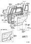 Image of Clip, Door Glass WEA. image for your TOYOTA LAND CRUISER