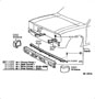 Diagram FRONT BUMPER & BUMPER STAY for your 1983 TOYOTA PICKUP