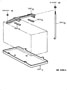 Image of Carrier, Battery. Tray, Battery. image for your 1990 TOYOTA 4RUNNER 4-DOOR WAGON, SR-5,GLX 3000CC EFI, MANUAL , 5-SPEED