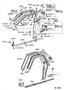 Diagram INSIDE TRIM BOARD & DOOR OPENING TRIM MOULDING for your 1988 TOYOTA PICKUP