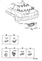 Image of FASTENER, WINDSHIELD. RETAINER. image for your 1990 TOYOTA TERCEL SEDAN, 5-DOOR , STANDARD