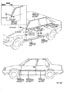 Diagram SIDE MOULDING for your 1987 TOYOTA PICKUP