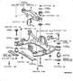 Diagram SUSPENSION CROSSMEMBER & UNDER COVER for your TOYOTA CELICA