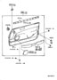 Diagram FRONT DOOR PANEL & GLASS for your 1990 TOYOTA COROLLA GTS 1600CC 20-VALVE DOHC EFI, MANUAL , 5-SPEED
