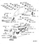 Diagram FRONT DOOR WINDOW REGULATOR & HINGE for your TOYOTA