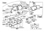 Diagram SIDE MOULDING for your 1990 TOYOTA PREVIA