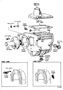 Diagram CLUTCH HOUSING & TRANSMISSION CASE (MTM) for your 1984 TOYOTA COROLLA