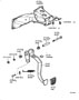Image of Pad, Clutch Pedal. image for your 1996 TOYOTA CAMRY WAGON, LE