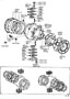 Diagram FRONT AXLE ARM & STEERING KNUCKLE for your 1984 TOYOTA LAND CRUISER