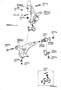 Diagram FRONT AXLE ARM & STEERING KNUCKLE for your 2011 TOYOTA COROLLA