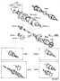 REAR AXLE SHAFT & HUB Diagram