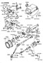 Diagram STEERING COLUMN & SHAFT for your 1989 TOYOTA 4RUNNER LOW DECK,PICKUP, DELUXE 2400CC, MANUAL , 4-SPEED