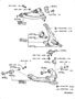 Diagram FRONT AXLE ARM & STEERING KNUCKLE for your TOYOTA