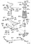 Diagram REAR SPRING & SHOCK ABSORBER for your 2011 TOYOTA COROLLA Base Sedan 1.8L M/T