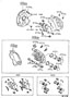 Diagram FRONT DISC BRAKE CALIPER & DUST COVER for your 2015 TOYOTA RAV4 XLE 2.5L FWD