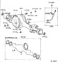 Diagram FRONT AXLE HOUSING & DIFFERENTIAL for your 2014 TOYOTA 4RUNNER