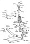 Diagram REAR SPRING & SHOCK ABSORBER for your 2011 TOYOTA COROLLA Base Sedan 1.8L