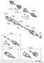 Diagram REAR AXLE SHAFT & HUB for your 2023 TOYOTA TACOMA SR Crew Cab Pickup Fleetside 3.5L  RWD